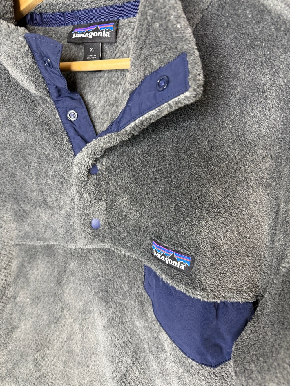 Patagonia Gray Fleece Pullover - Picture 2 of 4